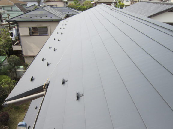 大屋根葺き替え工事